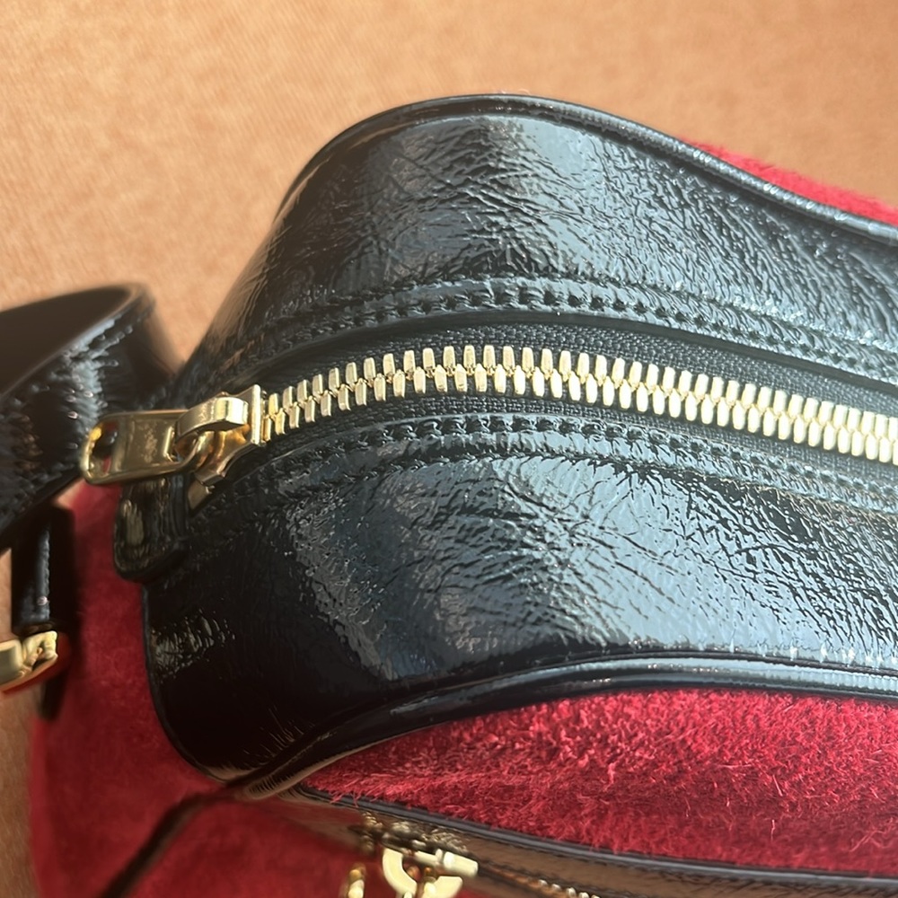 Gucci ophidia crossbody red suede - Picture 6 of 15